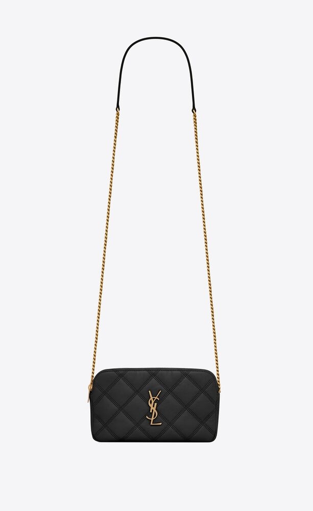 Saint Laurent Becky Double-zip Pouch