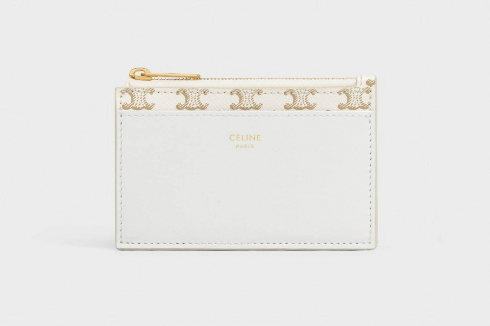 冬日優雅白色調性:CELINE Card Holder