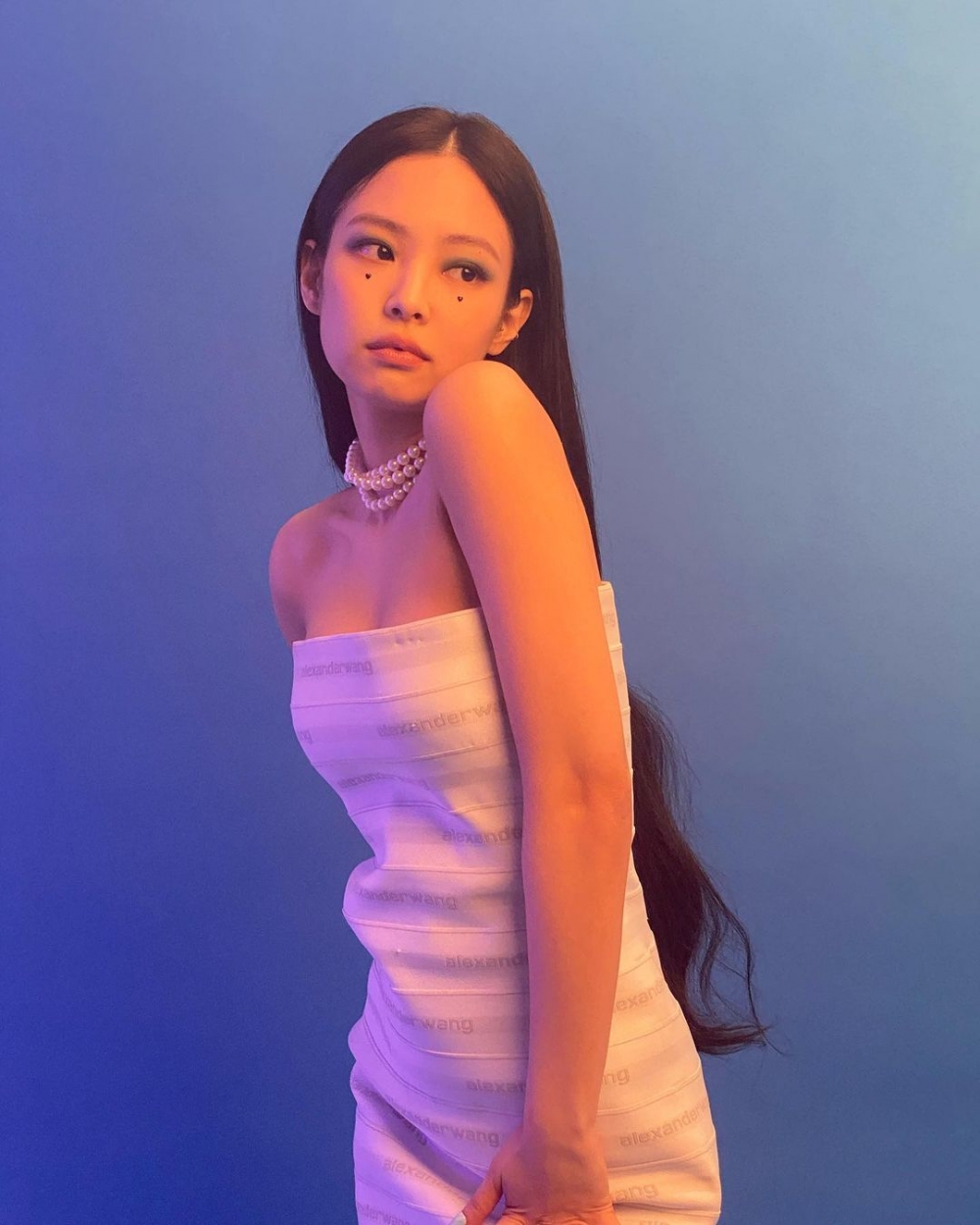 珍珠、水晶混合Choker