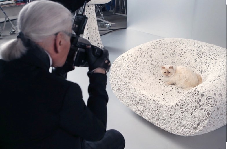 Choupette Lagerfeld可愛的模樣,更讓老佛爺說他與它墜入愛河。
