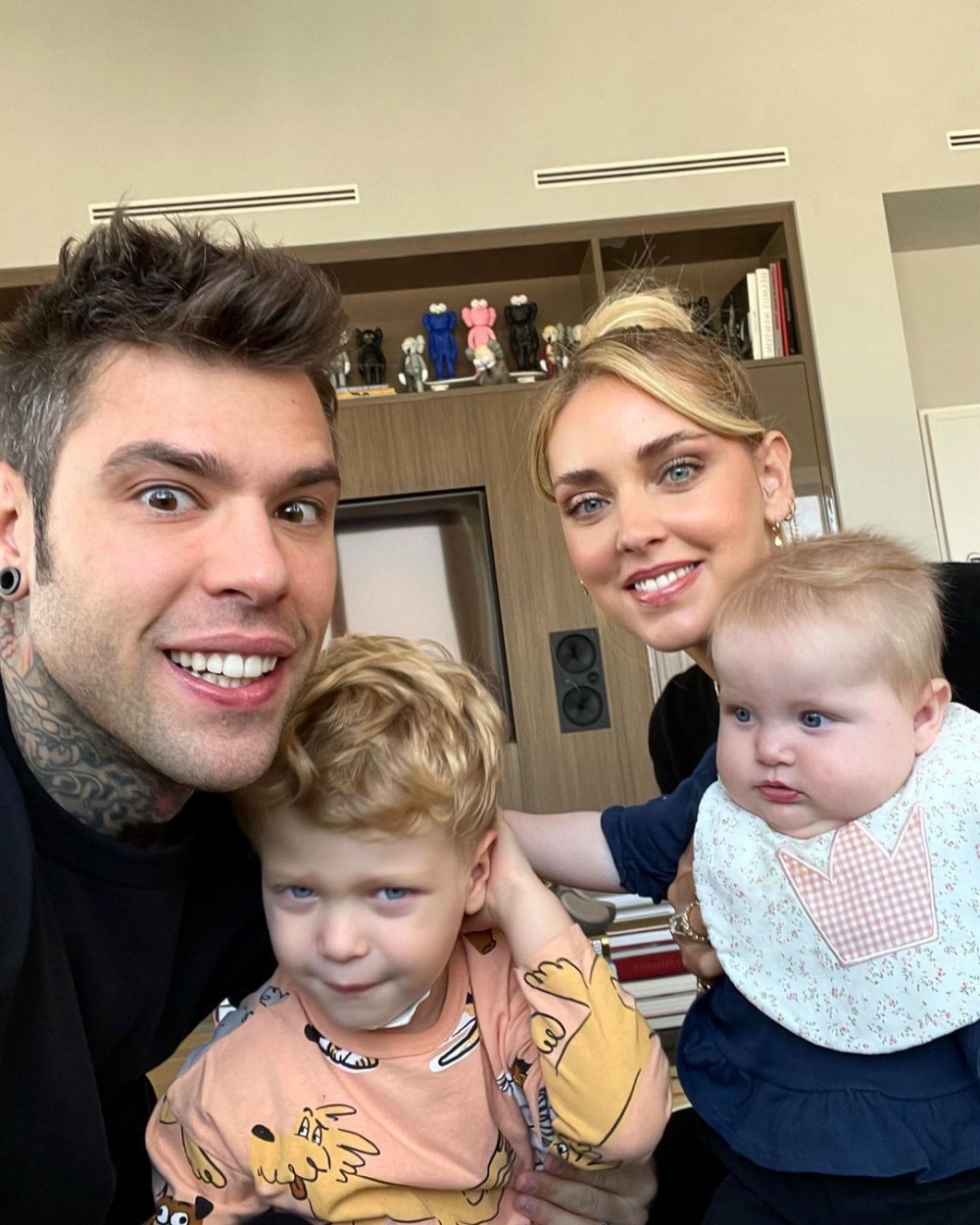 她大方的跟大家分享了自己與家人的生活