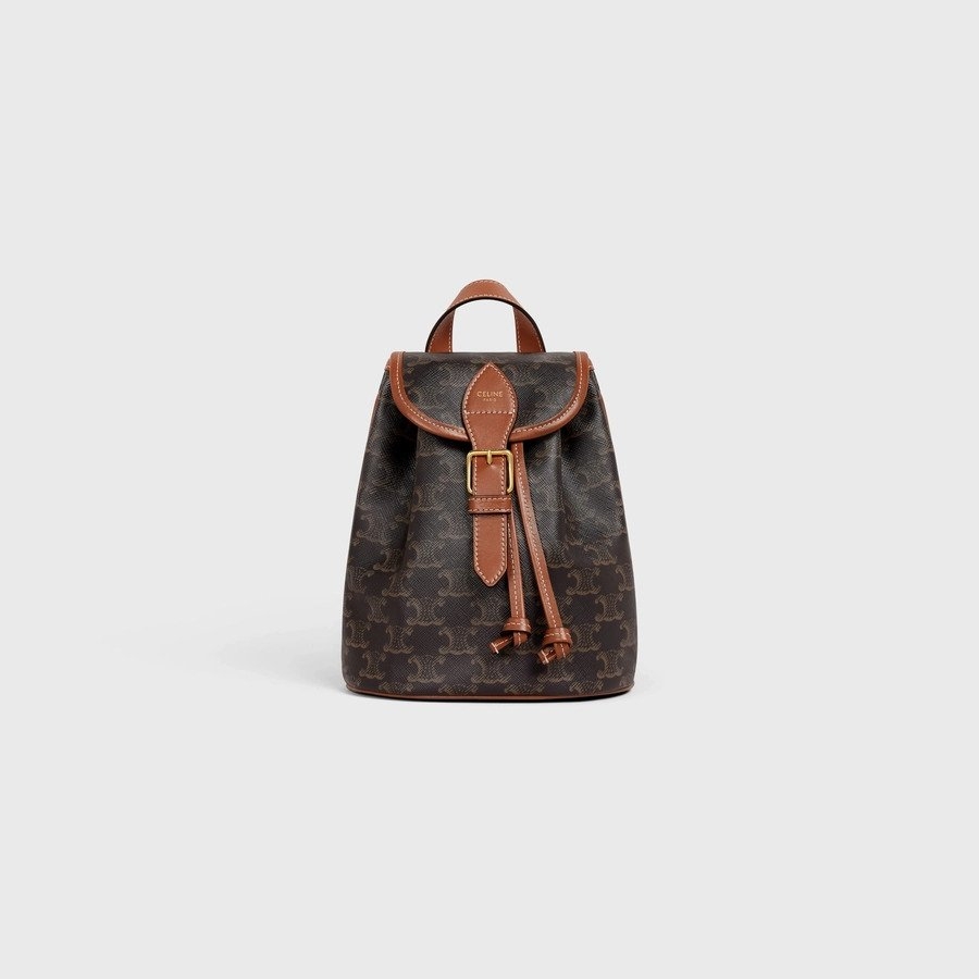CELINE Mini Backpack Folco迷你後背包,容量足夠裝入日常必備小物品。