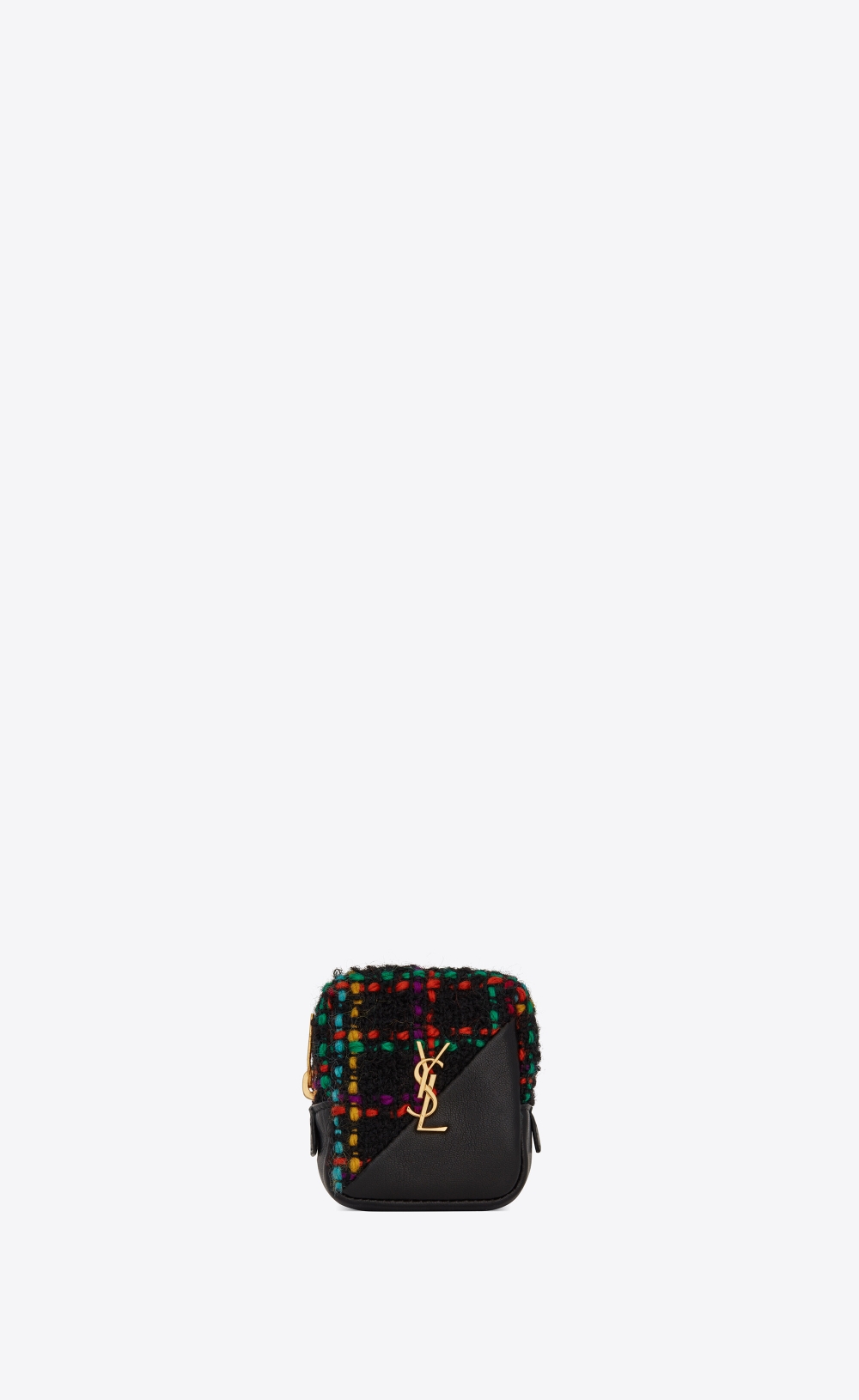 Saint Laurent Jamie Cube Charm立方體銀包,節日系列換上吸睛亮眼的面貌。