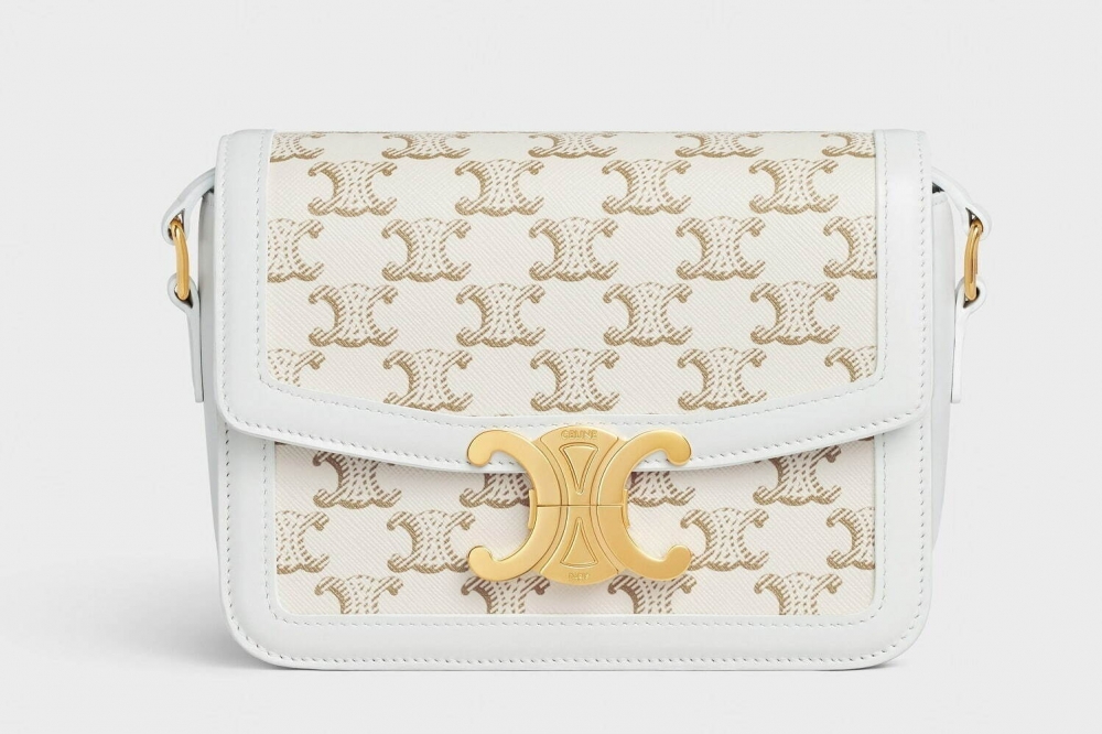 冬日優雅白色調性:CELINE Teen Triomphe