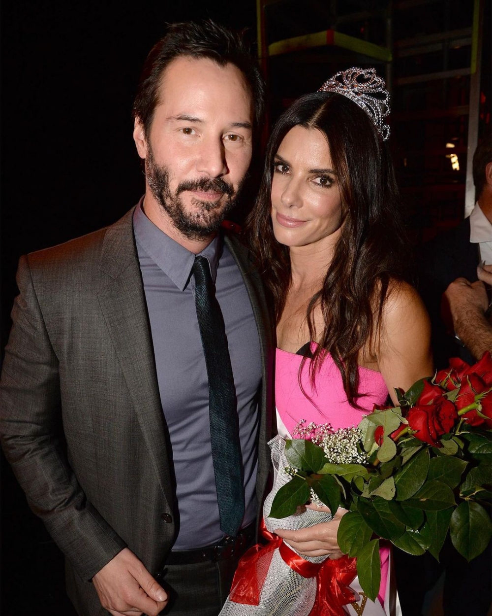 從Sandra Bullock的口中說出了她對於Keanu Reeves的感想。