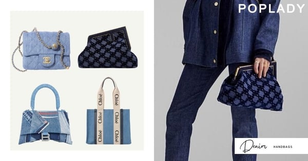 一抹帥氣的俐落丹寧藍：CHANEL、FENDI、Gucci等為時髦手袋注入經典元素，帶出截然不同的氣質