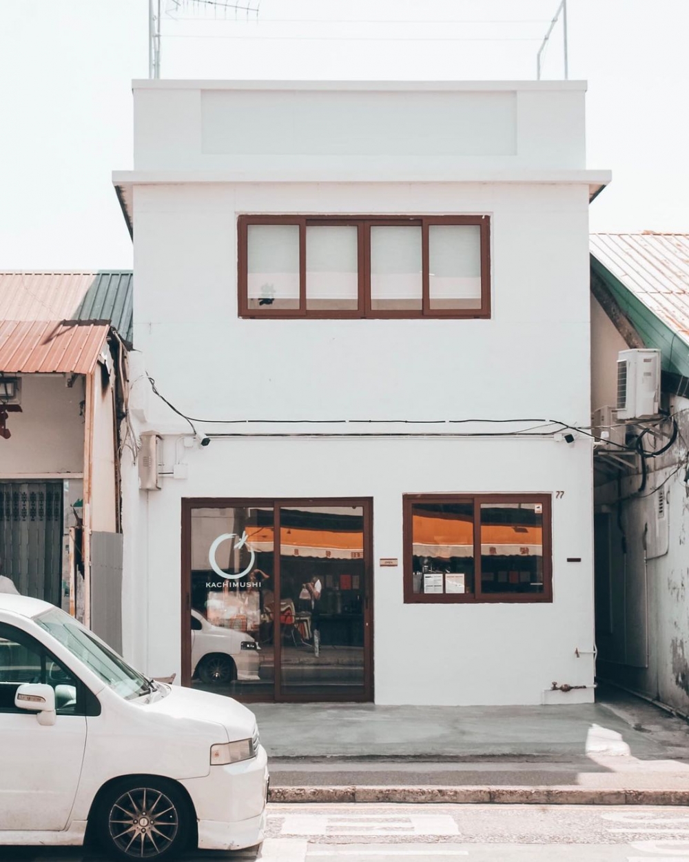 一抹純白外觀,香港錦田區開設Kachimushi。