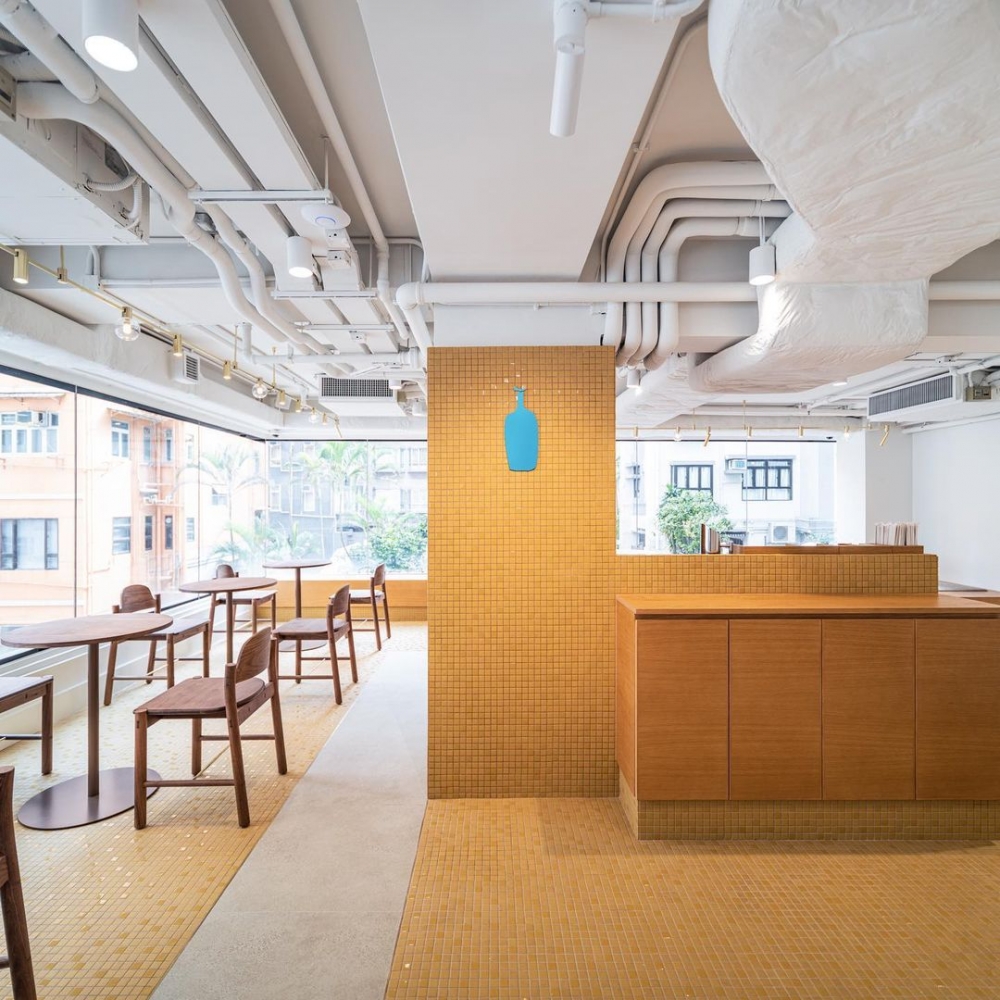 全香港最大規模的Blue Bottle Coffee。
