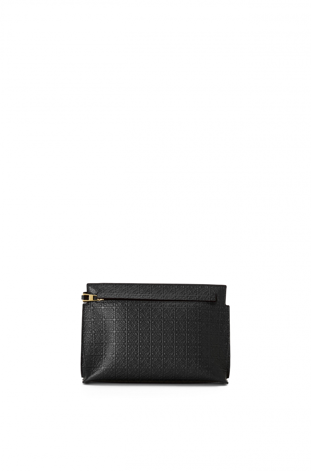 LOEWE Mini Repeat T Pouch,採用壓紋真絲小牛皮製成。