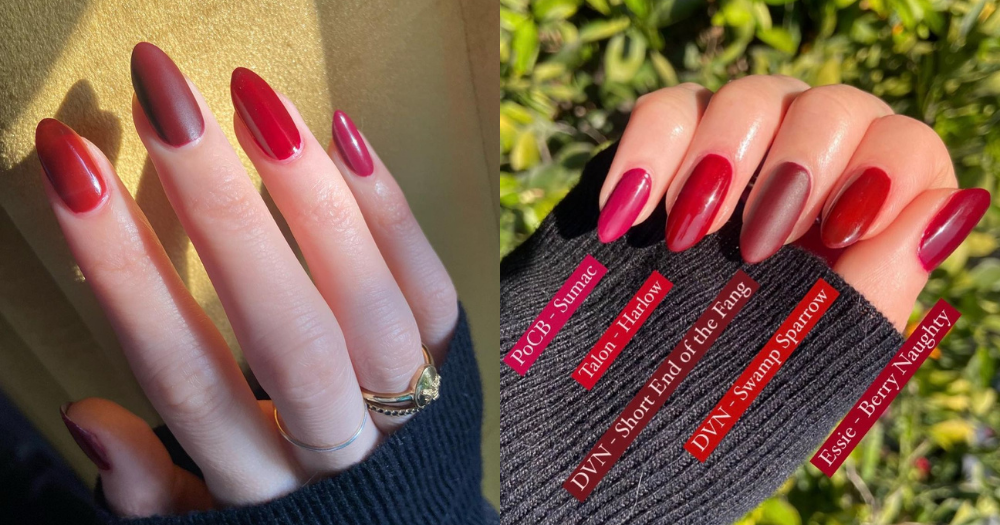 深淺不一的紅色配搭一䞷，喜氣感十足，同時充滿玩味。