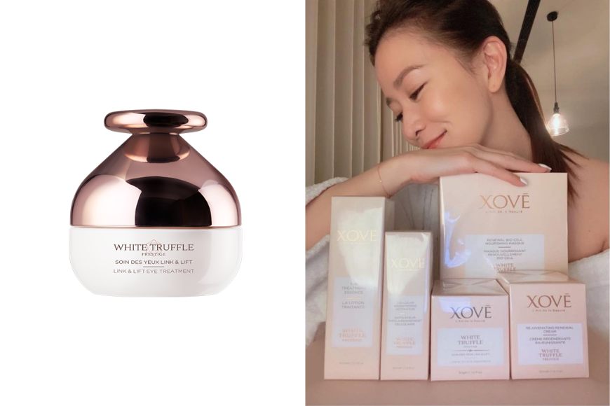 凍齡女神阿佘曾在IG分享過XOVĒ眼霜是她日常重要保養之一。