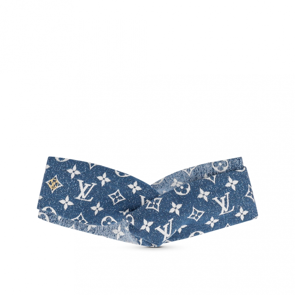 Louis Vuitton Monogram Jacquard Denim Bandeau以漸變的褪色效果呈現復古氣息。