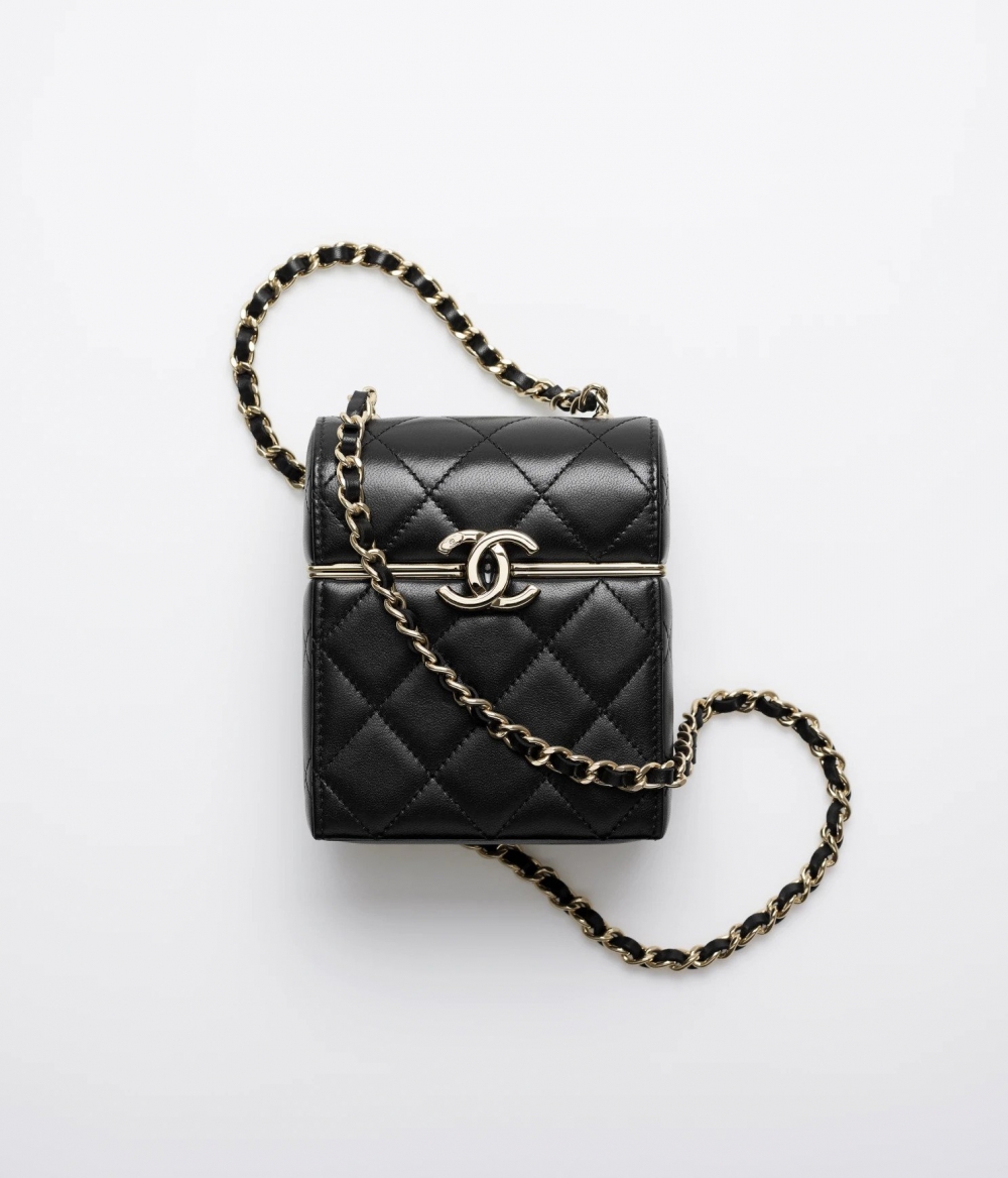 CHANEL Small Box With Chain變奏版的鏈條手袋。