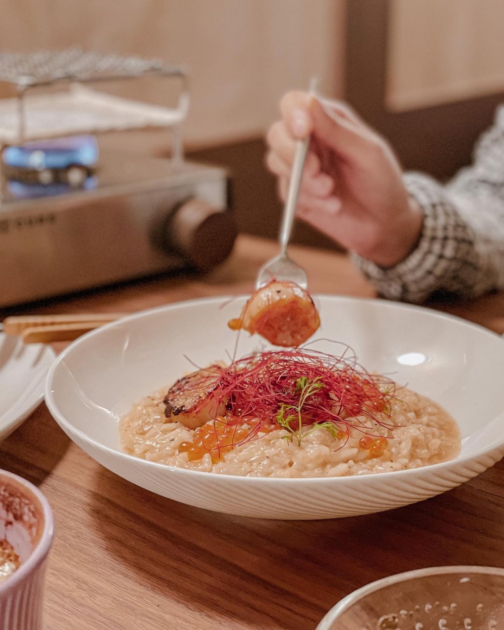 又或是能品嚐,明太子奶油意大利飯。