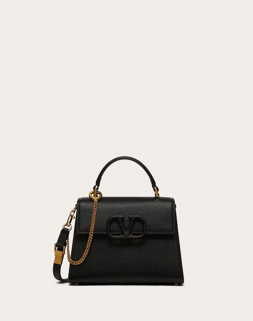 其中的Valentino Small VSLING Grainy Calfskin Handbag也是氣質的選擇,