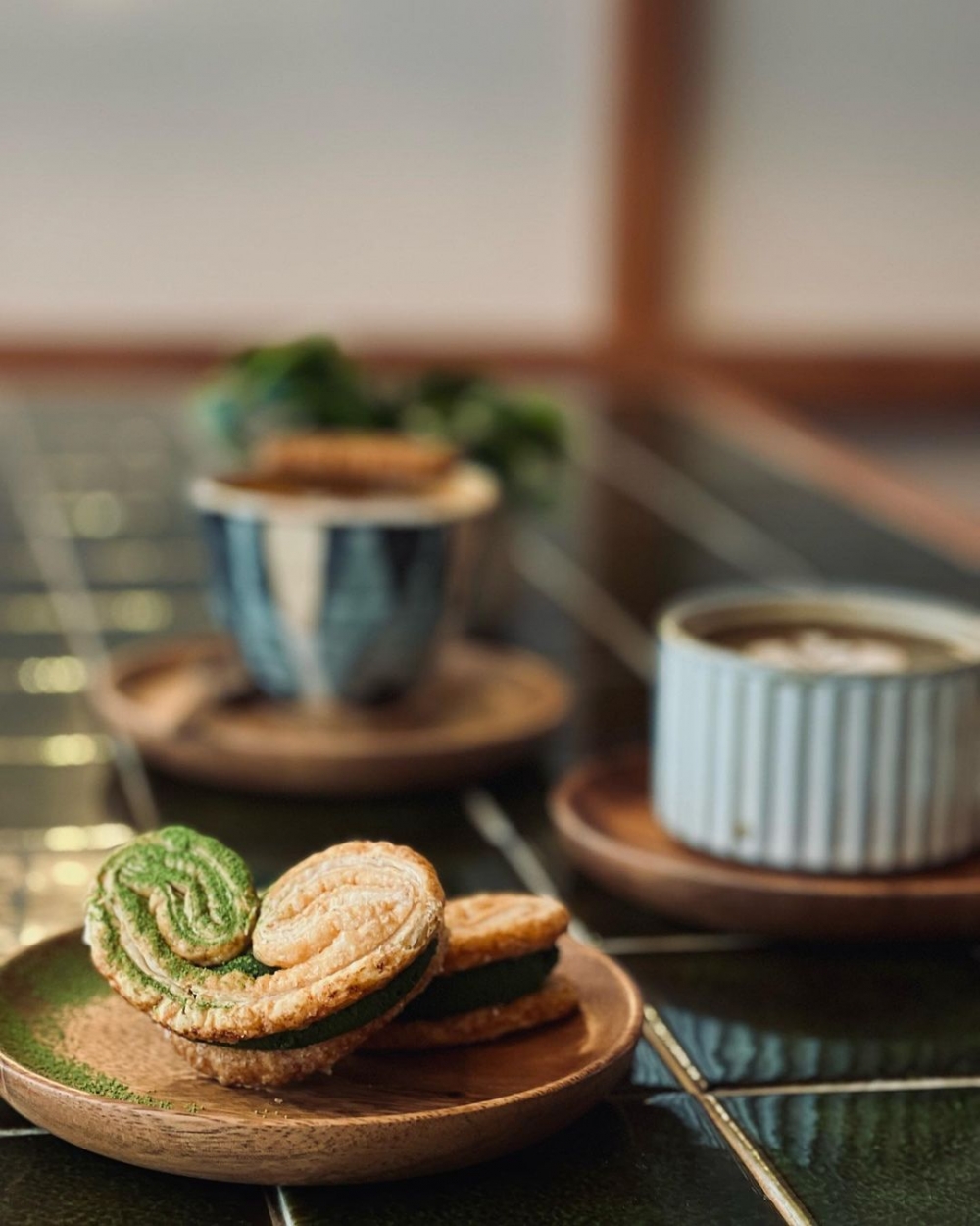 視覺與味覺都療癒的Matcha Palmier抹茶蝴蝶酥。