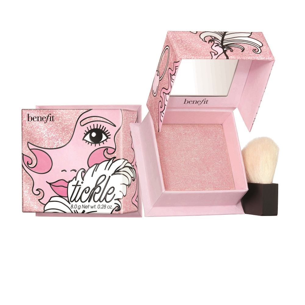BENEFIT TICKLE炫彩粉紅金光影粉