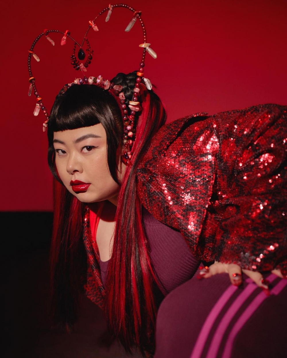 有著日本Beyoncé稱號的她,為Beyoncé的品牌拍攝形象大片。