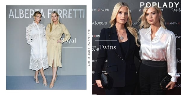 如出一轍的優雅神韻:戴妃雙胞胎姪女Lady Amelia Spencer與Lady Eliza Spencer,貴族氣質成時尚焦點