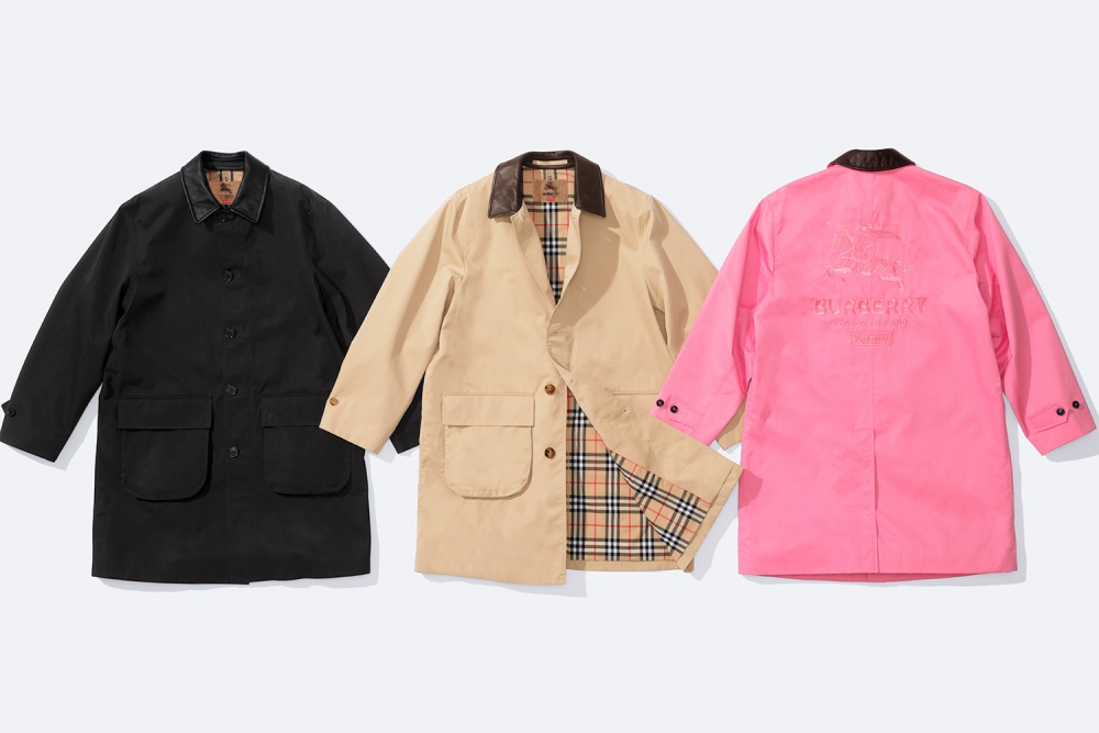 Burberry × Supreme 聯名Trench Coat。