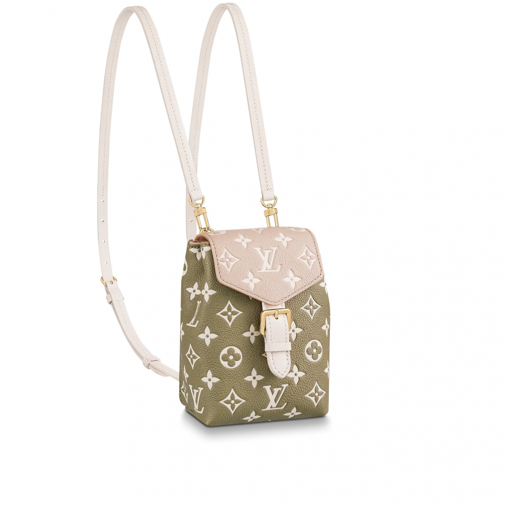Louis Vuitton Tiny Backpack牛油果綠色。