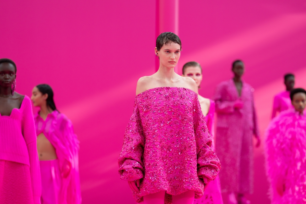 Valentino與Pantone Color Institute合作的結晶,專屬粉紅色「Pink PP」。