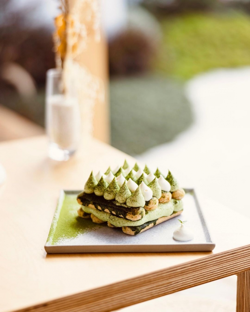 店內的抹茶提拉米蘇也相當誘人。