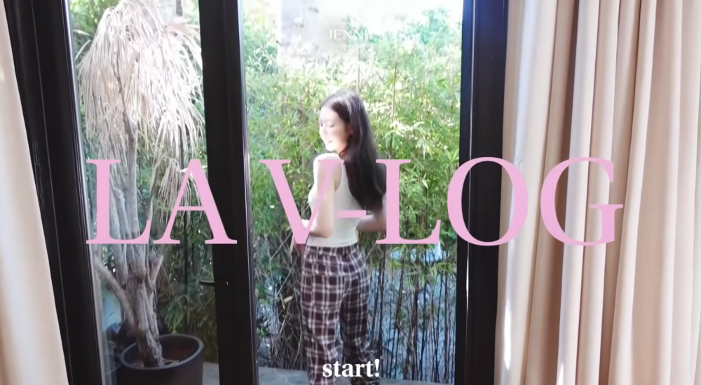BLACKPINK Jennie上傳了在LA的日常。