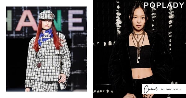 #PFW CHANEL 2022秋冬再續斜紋軟呢的浪漫故事，全黑時髦Jennie再度成為鎂光燈下的焦點！