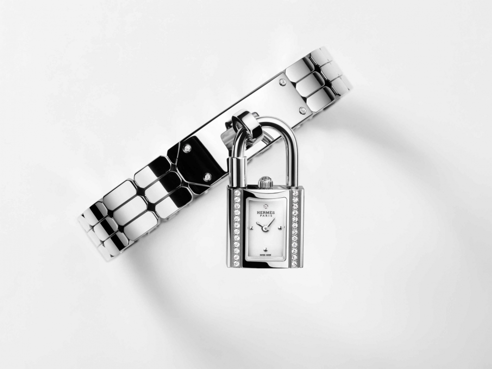 Hermès Kelly腕錶—精鋼。