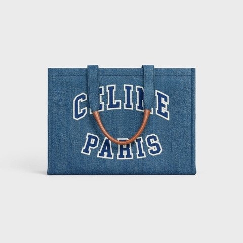 CELINE Large Cabas Thais in Denim