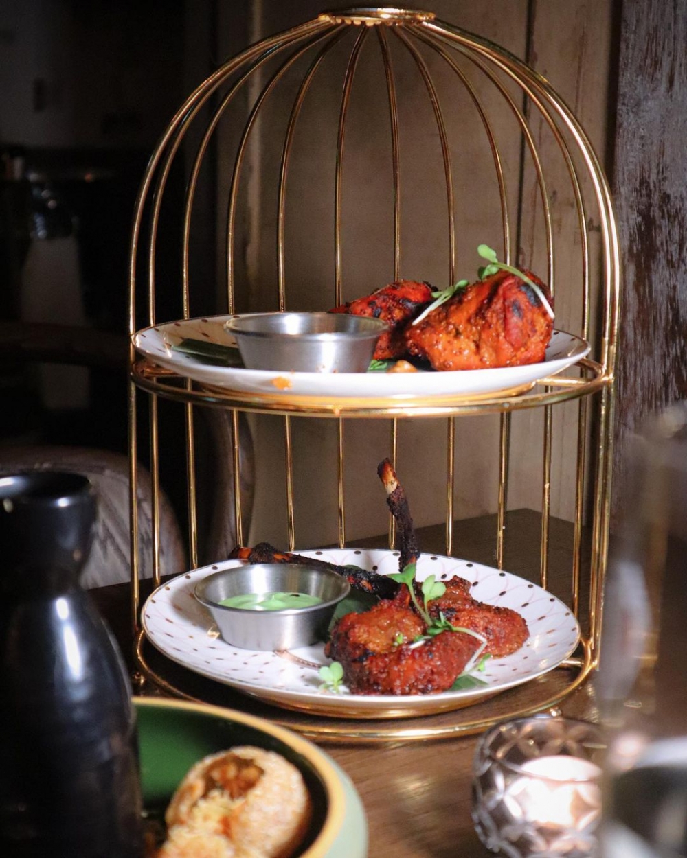 印度料理Tandoori Lamb Chops。