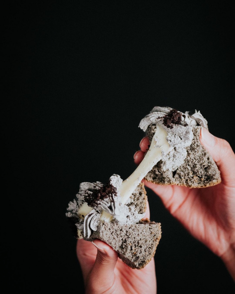 撥開有煙韌的麻糬。