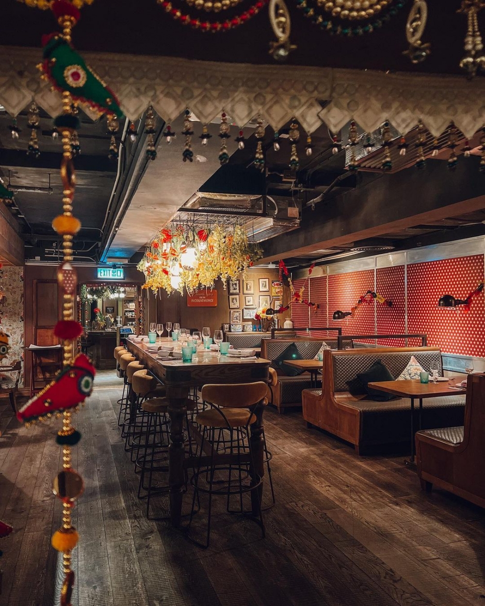 內裝充滿印度的文化氣息。