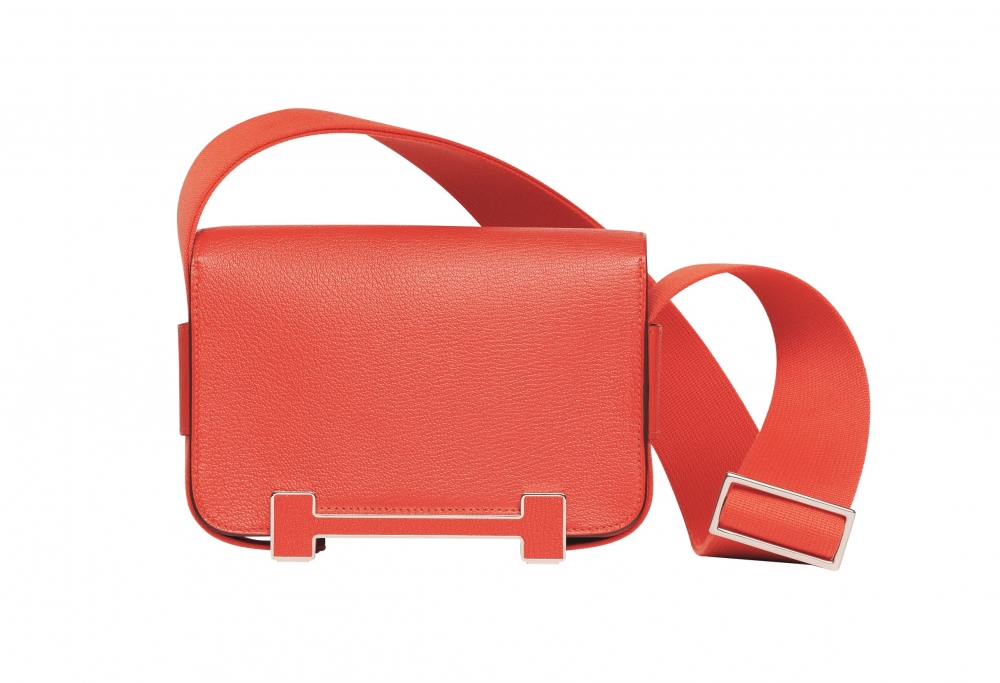 Hermès Geta山羊皮手袋(Capucine)