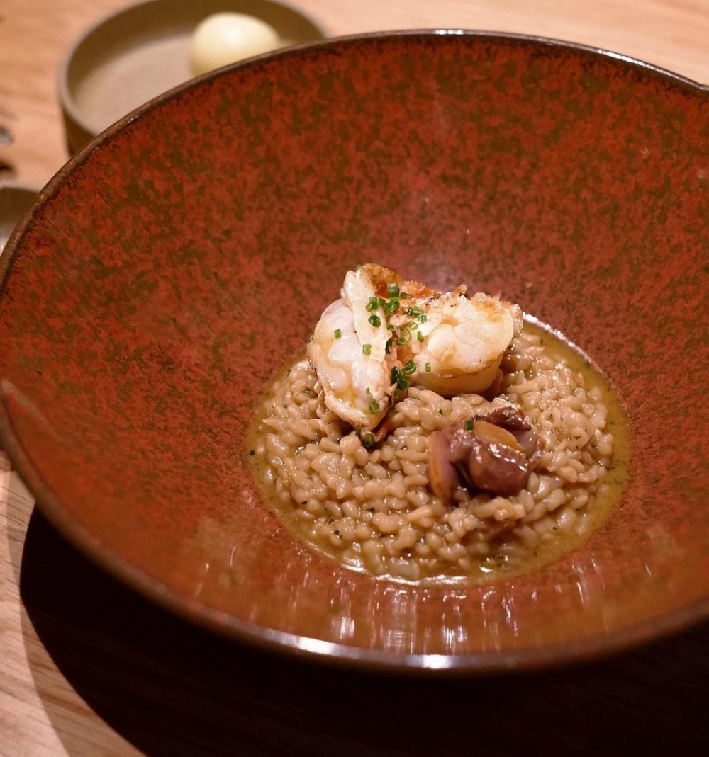 Curry laksa, konnyaku rice.
