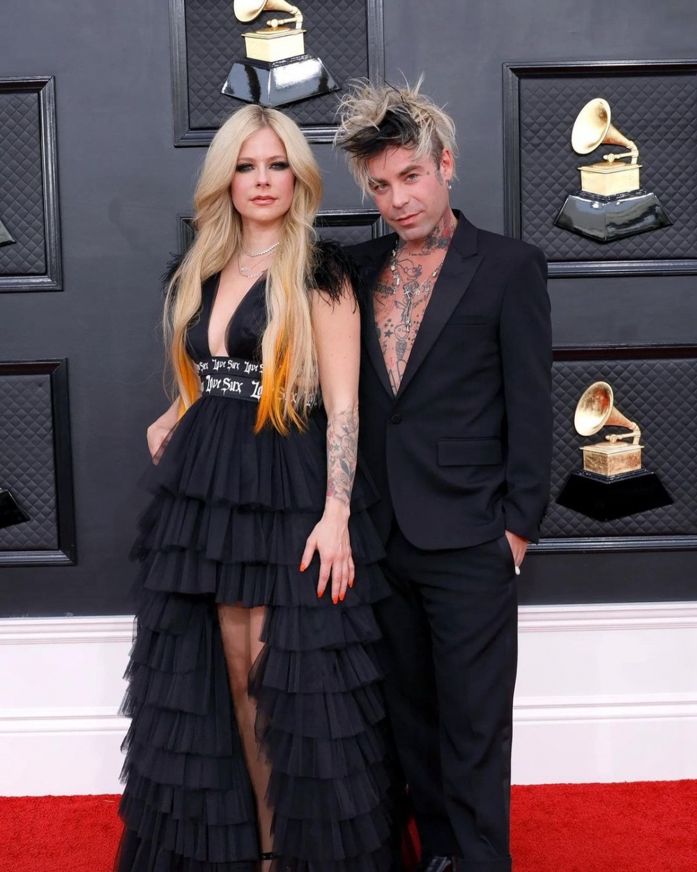 Grammy時兩人也一起走紅毯。