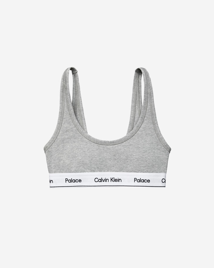 灰色的CK1 Palace Unlined Bralette。