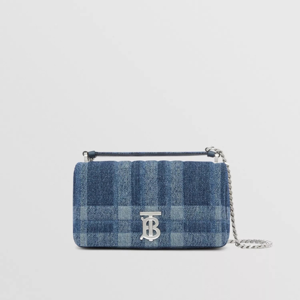 Burberry Small Quilted Denim Lola Bag