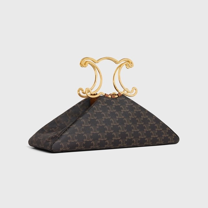 CELINE Triangle Triomphe Frame三角手提袋。