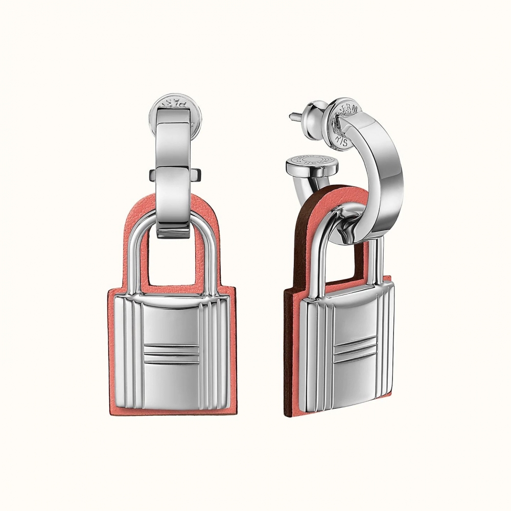 Hermès O'Kelly Earrings—Rose Été