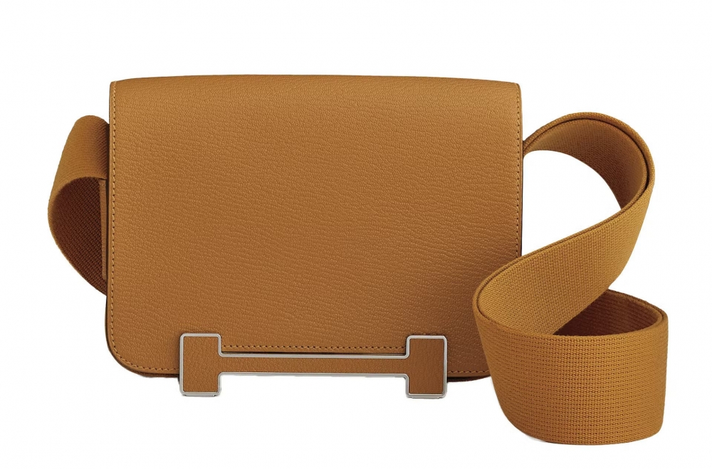 Hermès Geta山羊皮手袋(Etoupe)