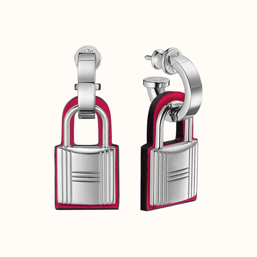 Hermès O'Kelly Earrings—Rose Mexico