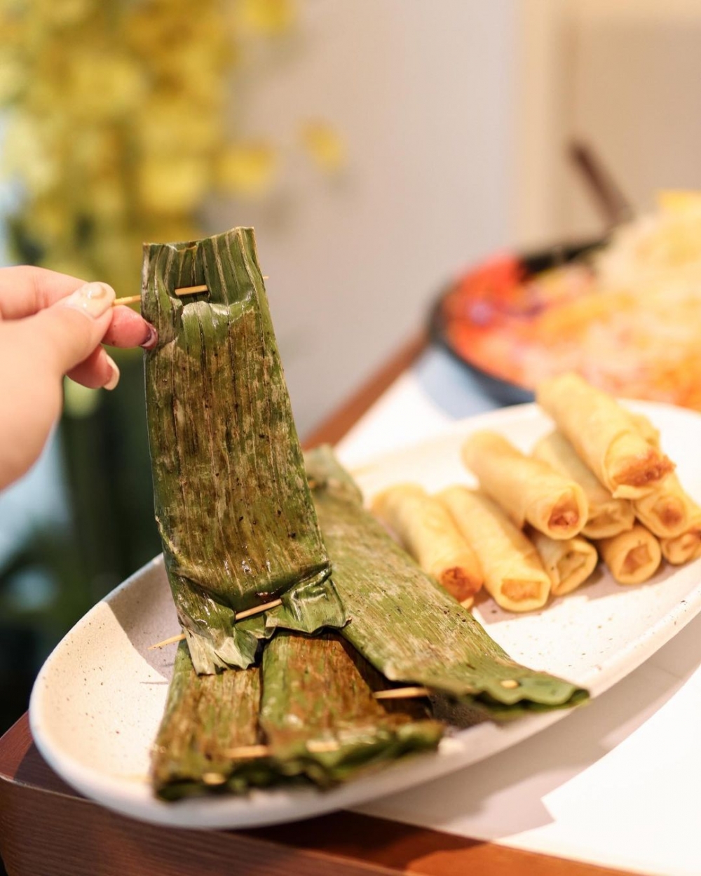 香脆春捲的發財小吃。