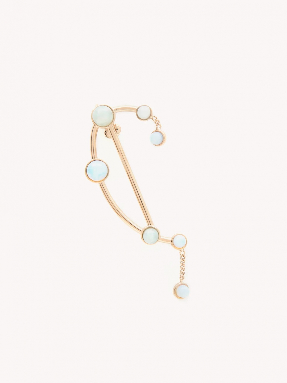 以天秤座為設計靈感的Chloé Zodiac Libra Earring。