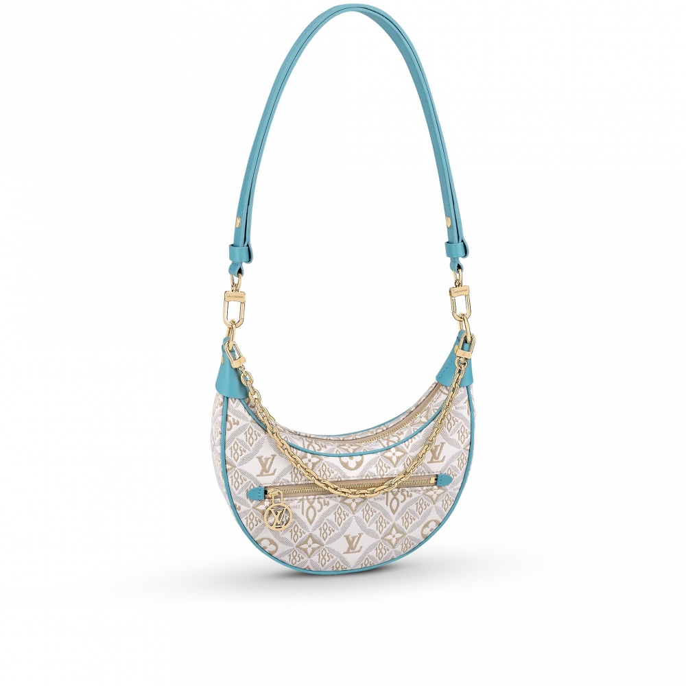 Louis Vuitton Loop採用淺褐色的1854提花紡織布料。
