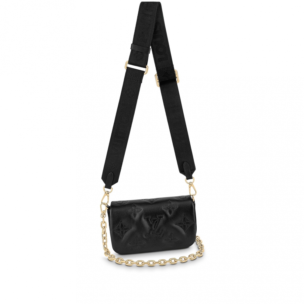 Wallet on Strap-Black