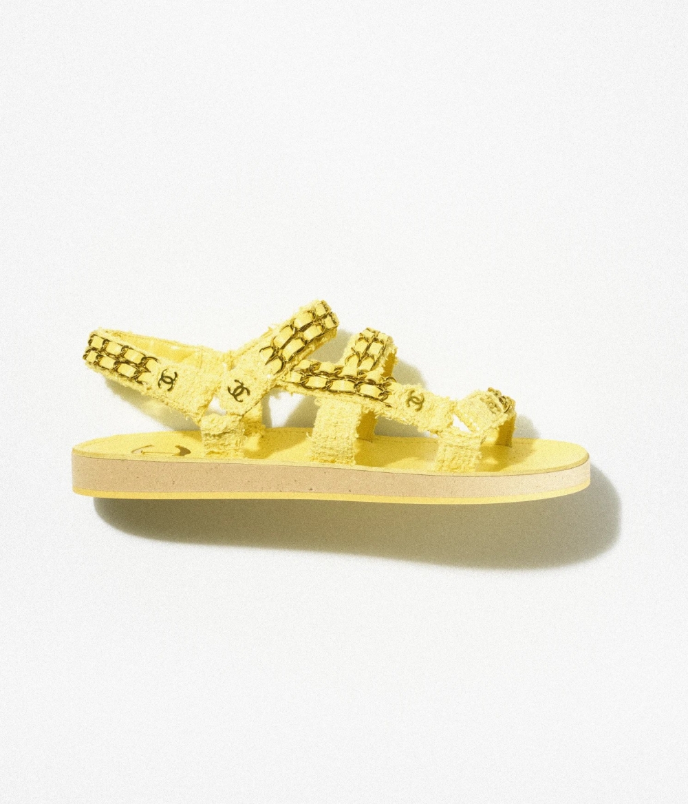 CHANEL Sandals-黃色