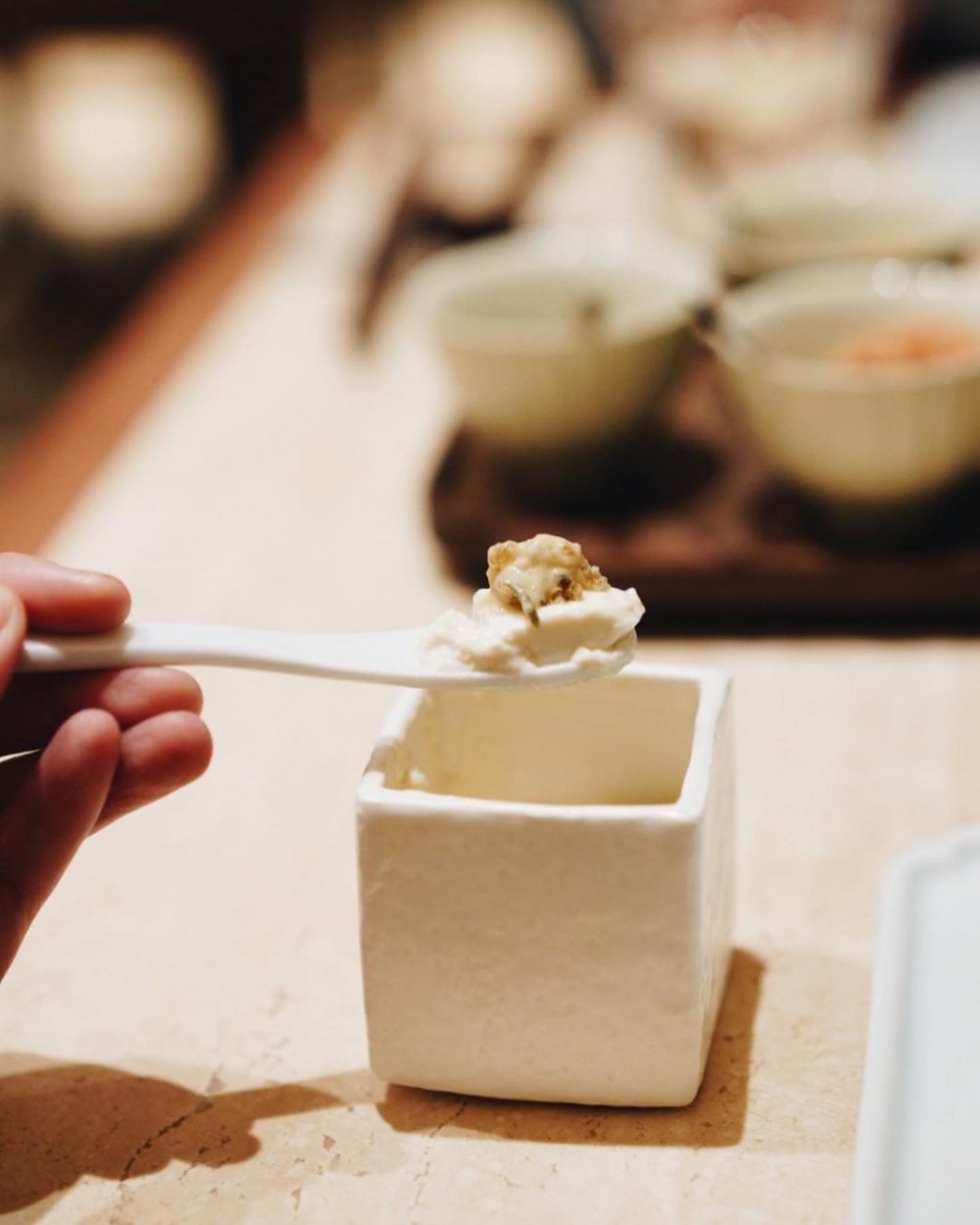 以大豆製成的甜點。