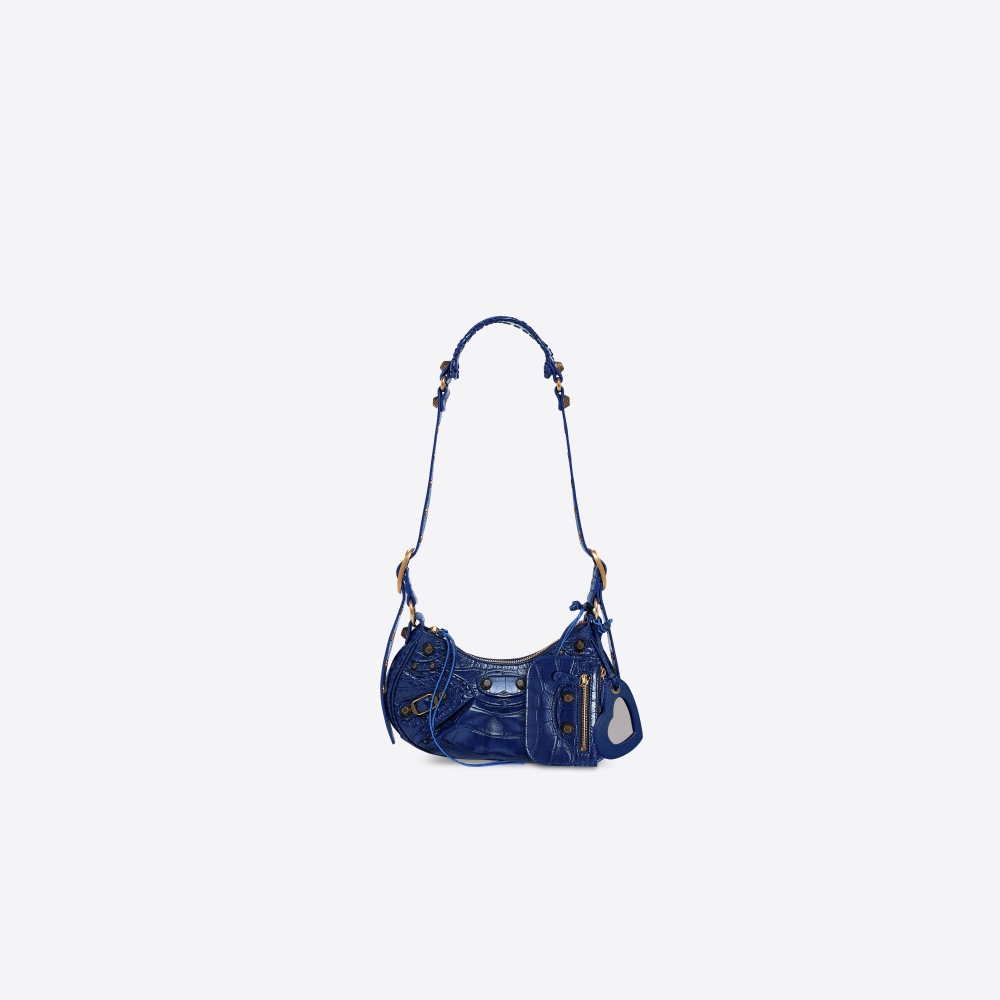 Le Cagole XS Shoulder Bag in Dark Blue
